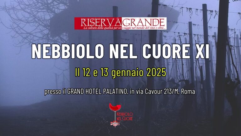Tutto pronto per Nebbiolo nel Cuore, al Grand Hotel Palatino di Roma