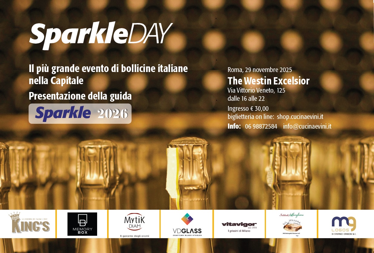 La locandina di SparkleDay 2025 l'evento che a Roma celebra le migliori bollicine italiane