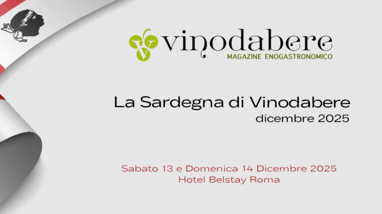 La locandina ufficiale dell'evento La Sardegna di Vinodabere in programma il 13 e 14 dicembre 2025