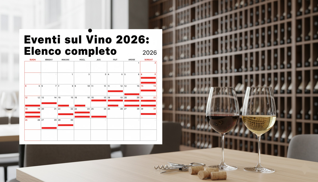 Eventi Vino 2026: il calendario completo delle degustazioni