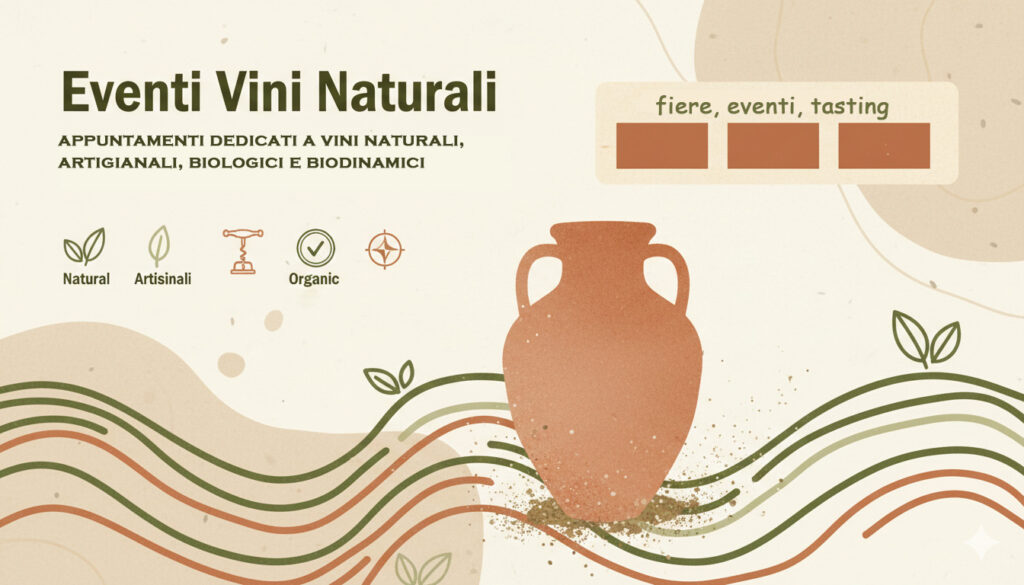 Eventi Vino 2026. Immagine rappresentativa degli eventi sui vini naturali