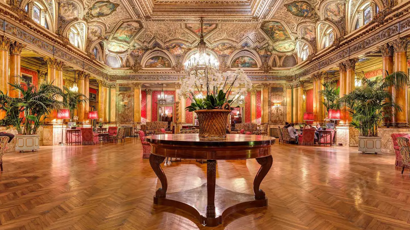 Salone delle Feste - Grand Hotel Plaza di Roma che ospiterà il Falstaff White Wine Party Roma