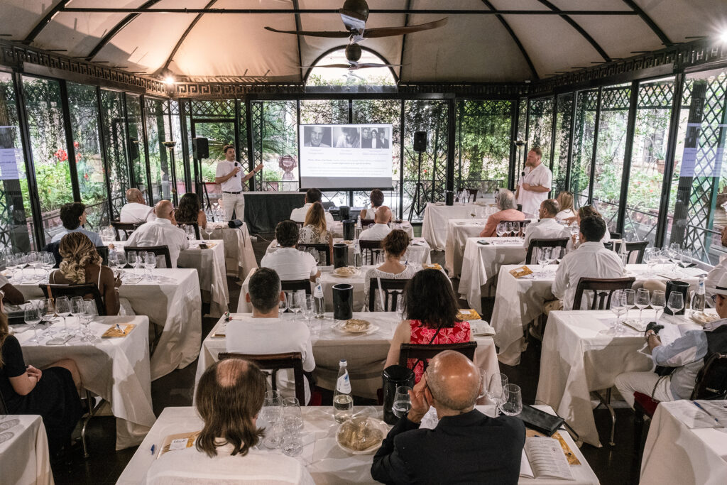 Falstaff White Wine Party Roma. Immagine di una delle tre masterclass dell'evento tutte sold out