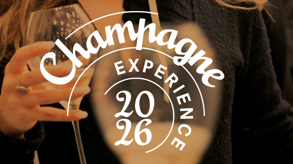 Champagne Experience 2026 a BolognaFiere dal 4 al 5 ottobre. L'immagine raffigura la locandina dell'evento