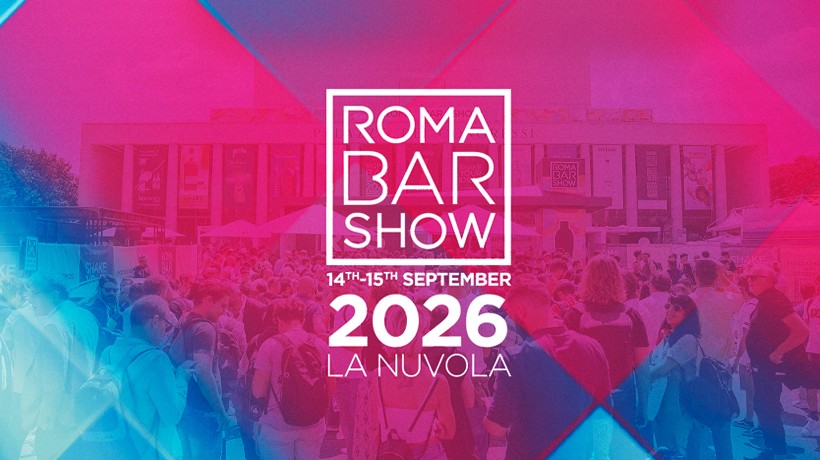 Roma Bar Show 2026 alla Nuvola di Fuksas. La locandina dell'evento dedicato alla mixology