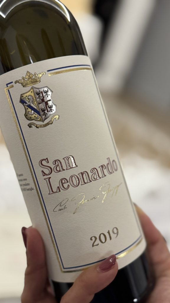 Bottiglia di San Leonardo dell'annata 2019