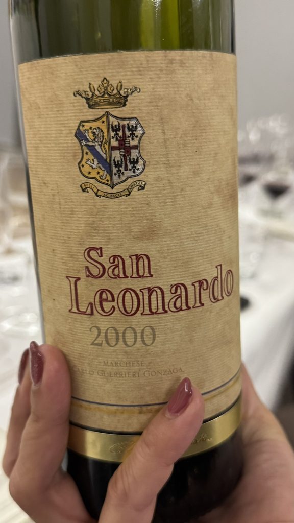 Bottiglia di San Leonardo dell'annata 2000