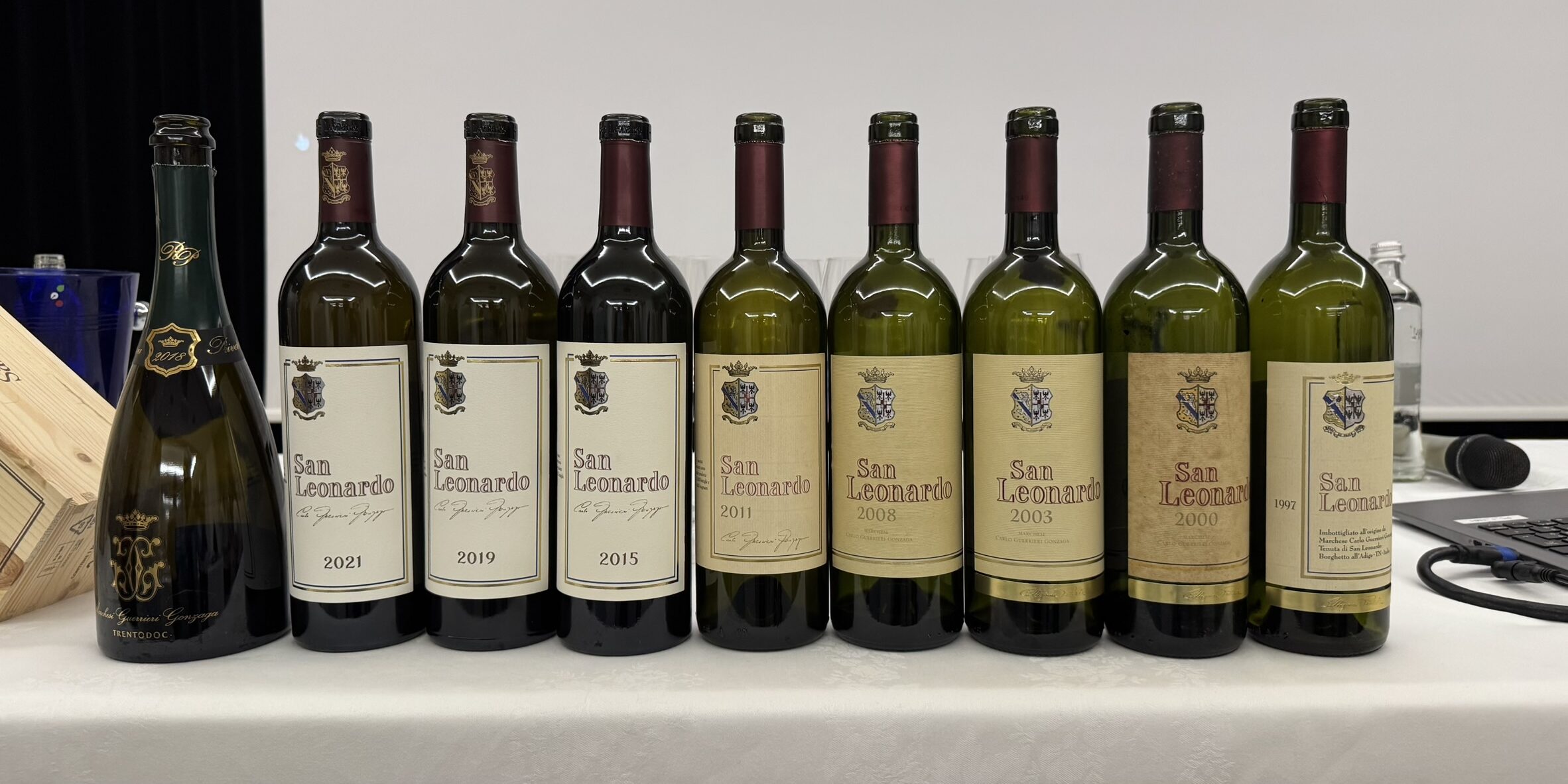 Le otto annate di San Leonardo in fila alla verticale di Fondazione Italiana Sommelier - Bibenda